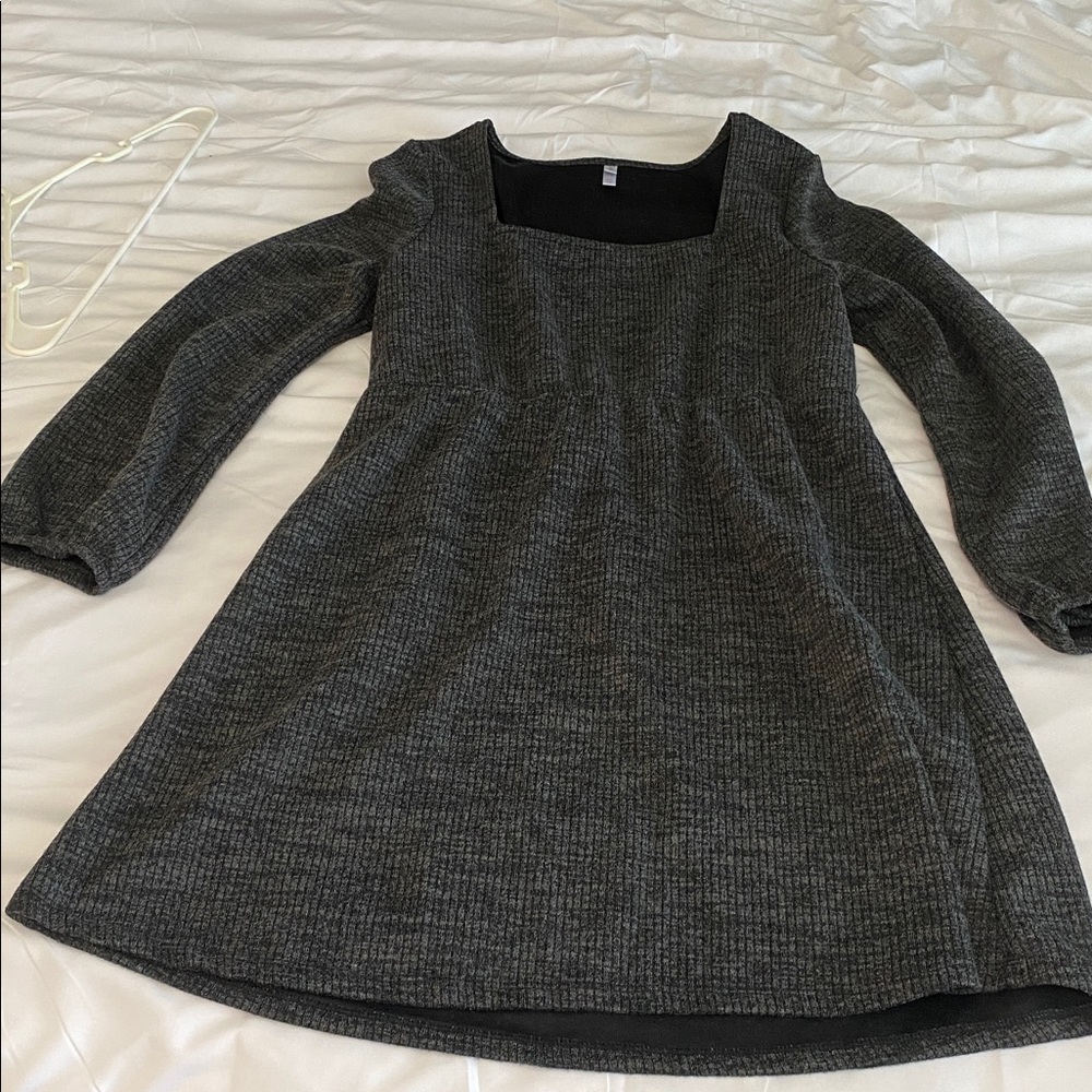 Xhilaration Charcoal Long Sleeve Dress